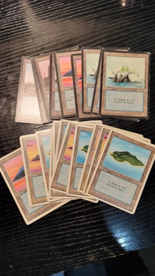 107 Cartas Magic manas Antiguos variados