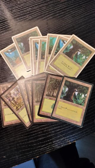 107 Cartas Magic manas Antiguos variados