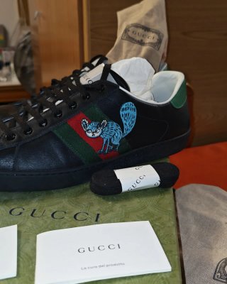 Gucci Ace Freya Hartas 'Black'