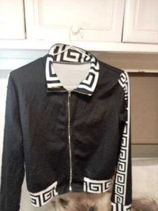 Chaqueta Negra Versace Diseño Griego