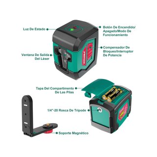 HYCHIKA B07QXSGNYH nivel láser 15m IP54