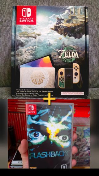 Nintendo Switch OLED ZELDA + Flashback