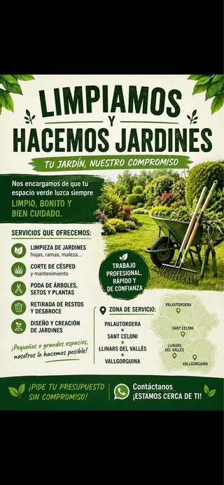 limpiamos y hacemos jardines.