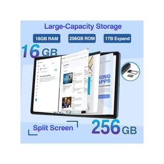 Tablet DMOAO 256GB Blu Android 13 schermo 11 pollici