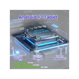 Tablet DMOAO 256GB Blu Android 13 schermo 11 pollici