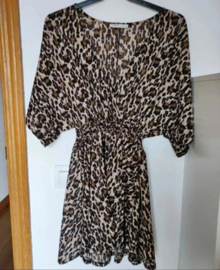 Vestido de verano estampado leopardo