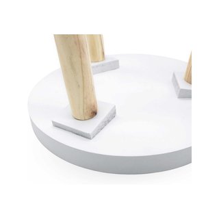 Mesa auxiliar madera decorativa 36x30 cm