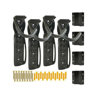 Soporte bicicleta pared con protector 4 unidades