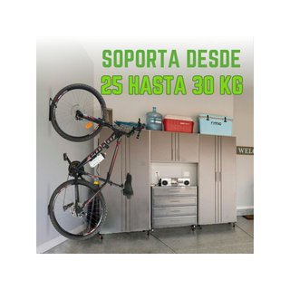 Soporte bicicleta pared con protector 4 unidades