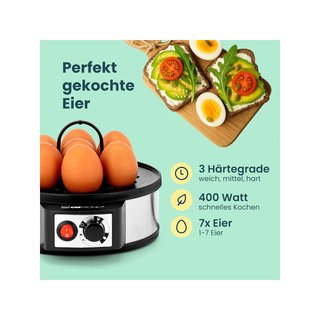 Clatronic EK 3321 cocedor huevos acero inoxidable