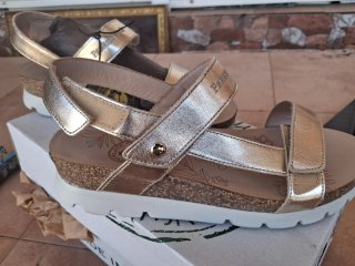 Sandalias doradas Panama Jack