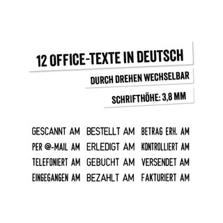 Trodat Printy 4817 sello fecha textos oficina