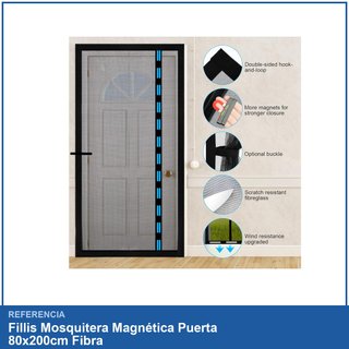 Fillis Zanzariera Magnetica Porta 80x200cm Fibra
