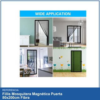 Fillis Zanzariera Magnetica Porta 80x200cm Fibra