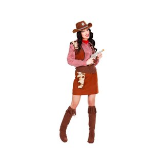 Disfraz vaquera western carnaval chica