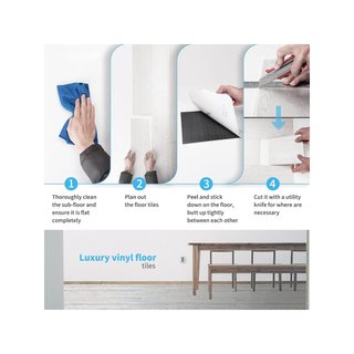 Baldosas vinilo suelo autoadhesivo 5m²