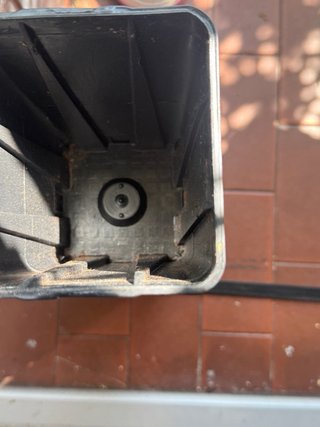 10 Vasi quadrati in plastica neri