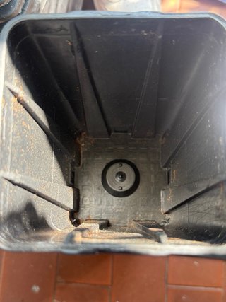 10 Vasi quadrati in plastica neri