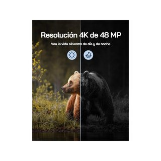 - WOLFANG WT02 32GB cámara caza solar 4K