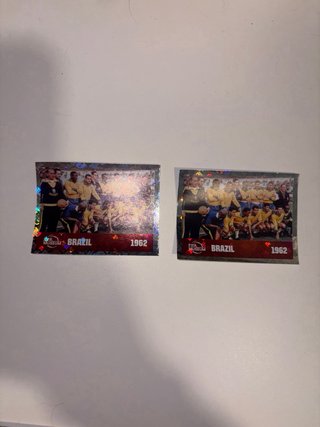 2 Cromos de Argentina y Brazil