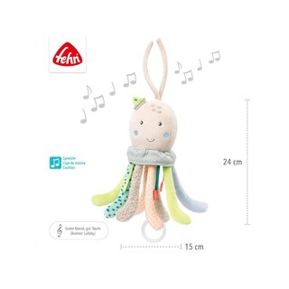 Fehn 054033 caja música pulpo peluche bebé
