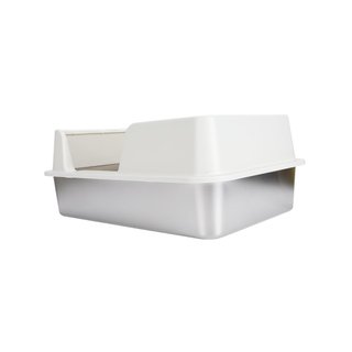 Caja para gatos acero inoxidable tapa