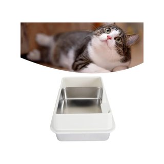 Caja para gatos acero inoxidable tapa