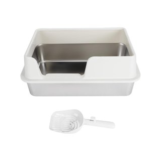 Caja para gatos acero inoxidable tapa