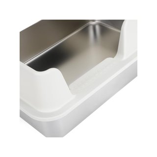 Caja para gatos acero inoxidable tapa