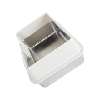 Caja para gatos acero inoxidable tapa