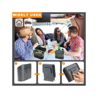 Einesin Pack 2 papeleras coche mini cubo basura