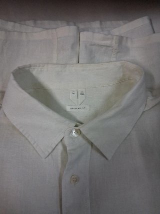 Camicia uomo tela di lino arket taglia 54