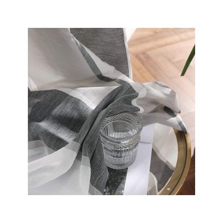 MIULEE tende a righe bianco grigio 140x225 cm