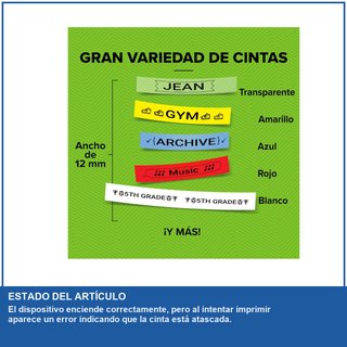 - DYMO LetraTag LT-100H etiquetadora portátil