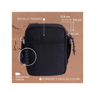 Borsa a spalla uomo Coronel Tapioca, compatta con scomparti multipli