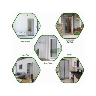 Cortina mosquitera puerta magnética 95x210