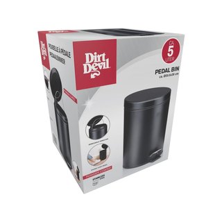 Dirt Devil cubo basura pedal acero inoxidable