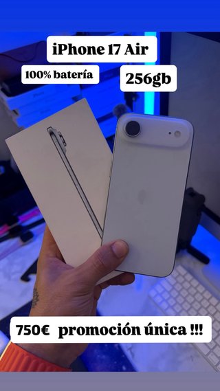 iPhone 17 Air 256GB 100% Batería