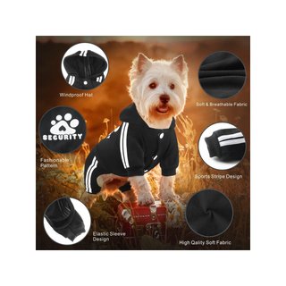 Sudadera con capucha perros cálida otoño