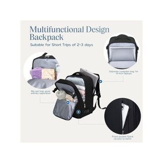 Xkdoai mochila viaje cabina antirrobo