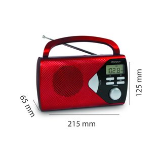 metronic 477205 Radio portátil con alarma y