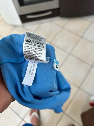 Polo Lacoste Blu Taglia M