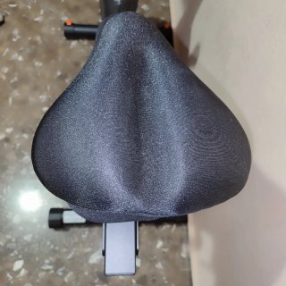 Bicicleta Estática Negra y Naranja