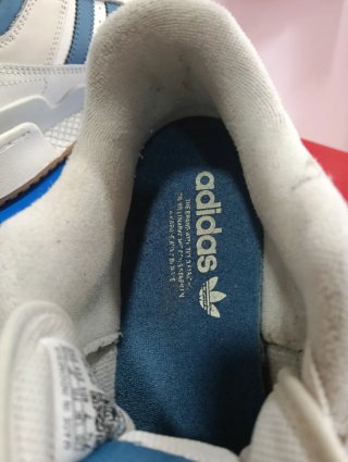 Zapatillas Adidas Forum Talla 40 ⅔ Marfil y Azul