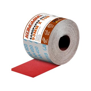 KONGMING Rollo papel lija 93mm x 5m
