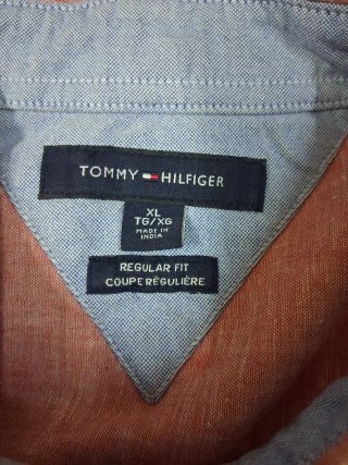 Camicia Tommy Hilfiger Uomo  lino e cotone Tg XL