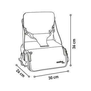 Asalvo BOOSTER CUSCUS trona plegable segura viaje