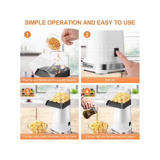 Palomitero eléctrico aire caliente saludable fácil