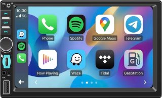 Display multimediale per auto nero/multicolore