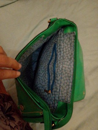 Bolso piel verde